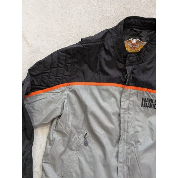 Harley Davidson Bomber Nylon Jacket Size XXL Harley Owners Group Patch RARE - Picture 8 of 16
